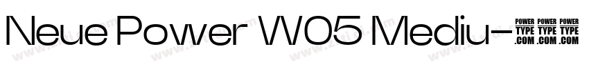 Neue Power W05 Mediu字体转换